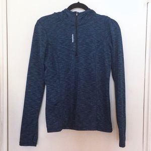 REEBOK HALF ZIP PULLOVER HOODIE